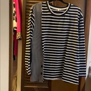 Brand new black and white blouse